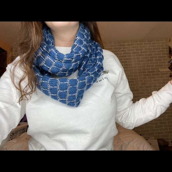 Blue Infinity Scarf with Sparkles - Picture 1 of 1